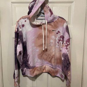 Nike Get Fit Tie Dye Training Terry Hoodie DR8155-565 Purple Size Small NWT $65